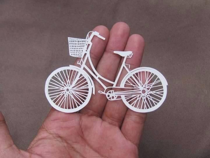 Amazing Papercut Bicycle By Parth Kothekar