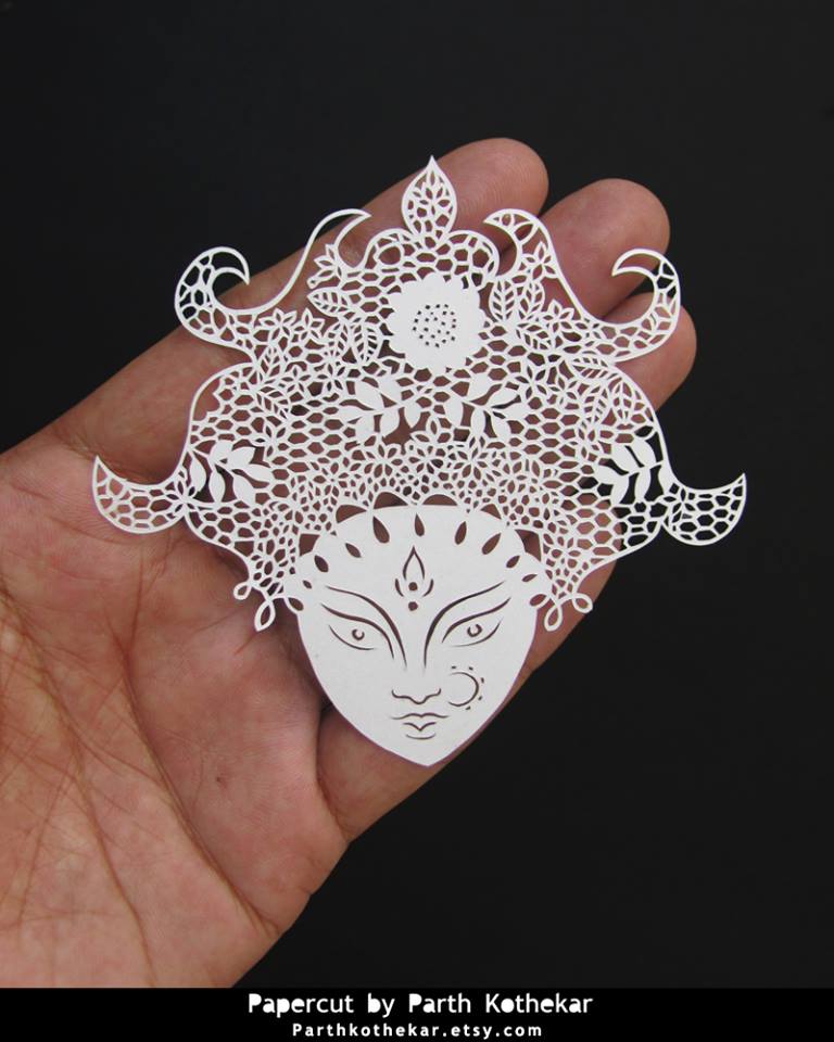 Amazing Papercut Mask By Parth Kothekar
