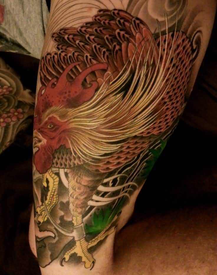 11+ Amazing Rooster Leg Tattoos