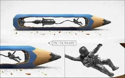 Amazing art created inside a pencil