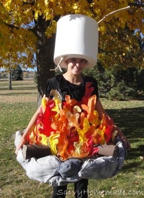Campfire With Marshmallow Roasting Costume For Halloween