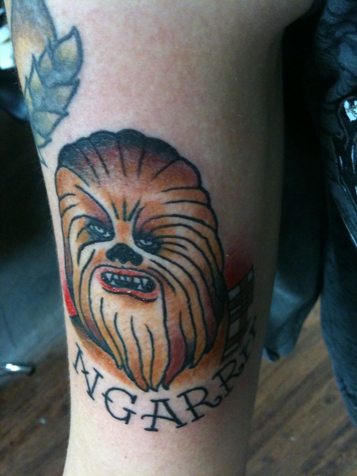 Chewbacca Tattoo On Bicep