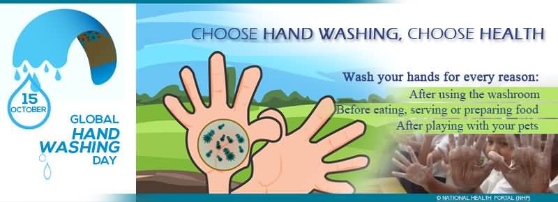 Choose Hand Washing, Choose Health Global Handwashing Day 15 October