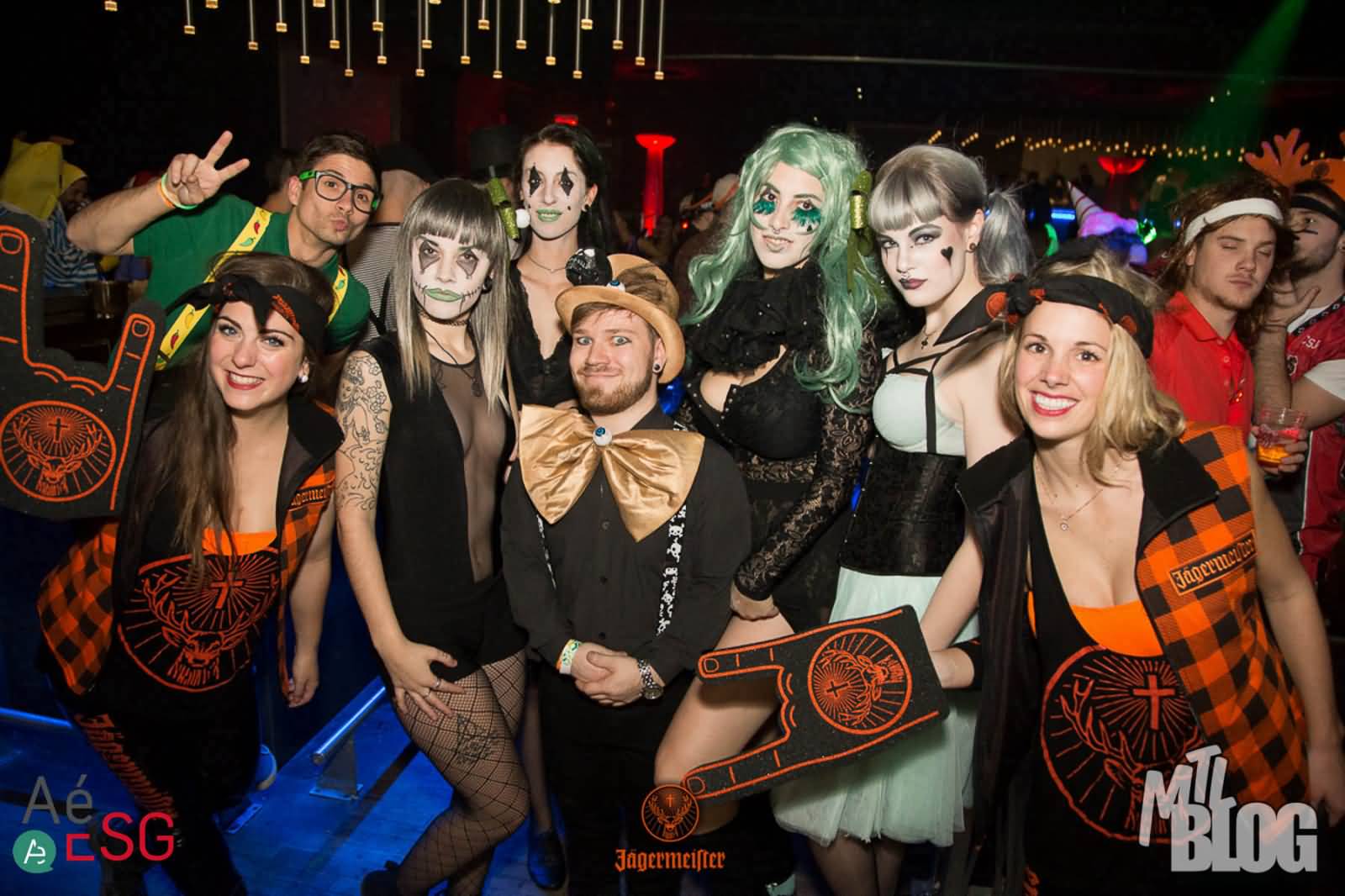 Crazy Halloween Party Photo