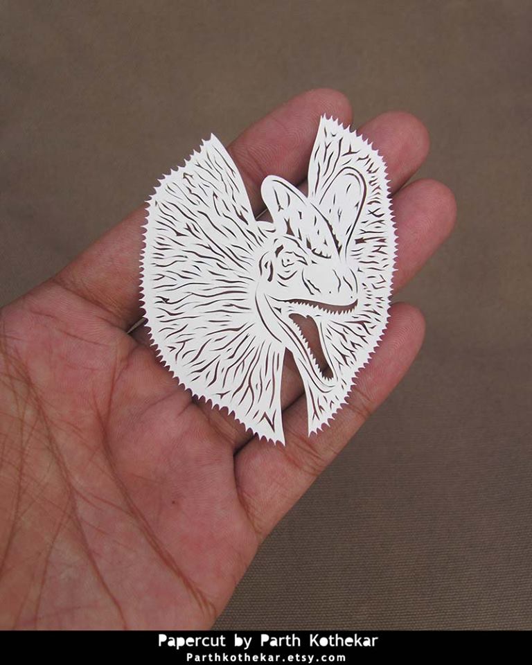 Dragon Papercut By Parth Kothekar