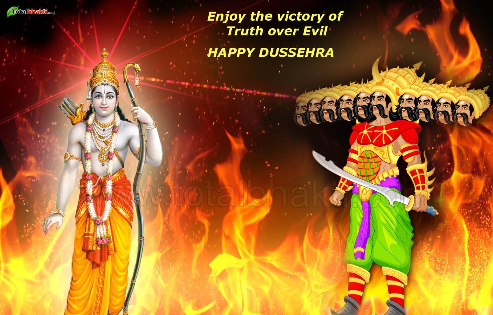 Enjoy The Victory Of Truth Over Evil Happy Dussehra