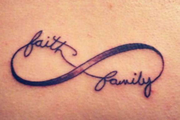 Faith Family Infinity Tattoo