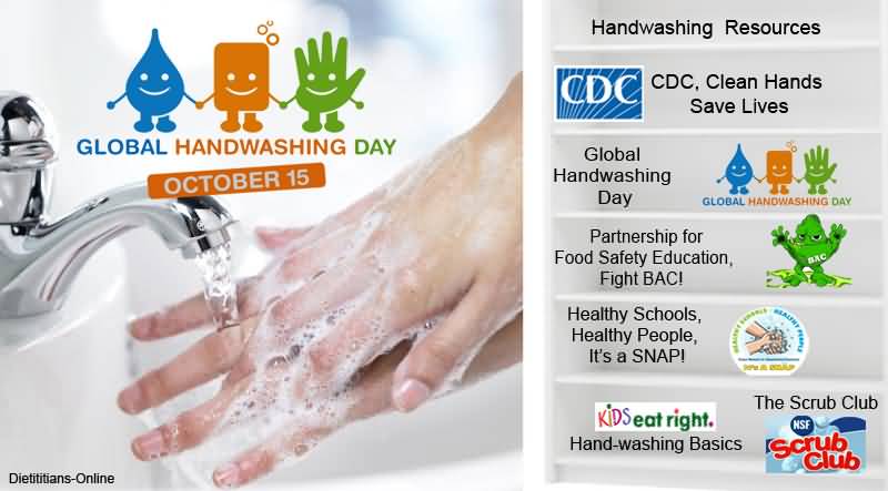 Global Handwashing Day 15 October Poster
