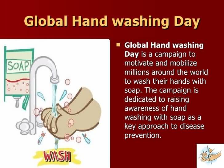 Global Handwashing Day Is A Campaign To Motivate And Mobilize Millions