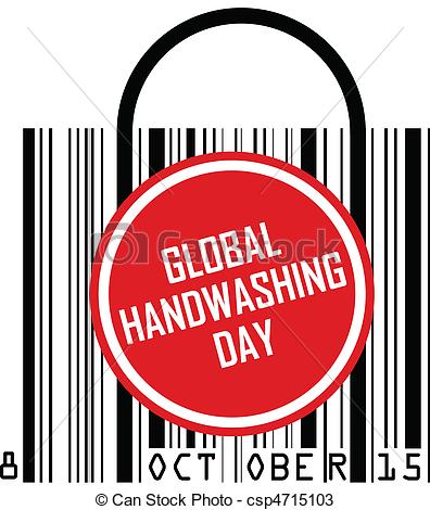 Global Handwashing Day October 15 Clipart Image