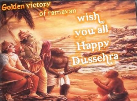 Golden Victory Of Ramayan Wish You All Happy Dussehra 2016