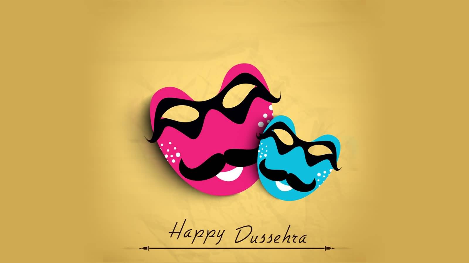 Happy Dussehra Masks Picture