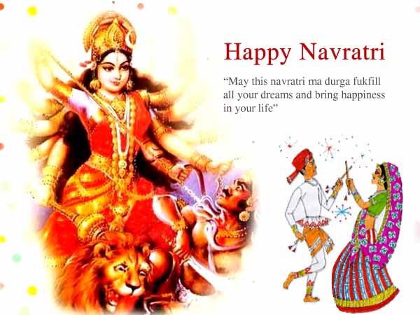 Happy Navratri May This Navratri Maa Durga Fulfill All Your Dreams And Bring Happiness In Your Life
