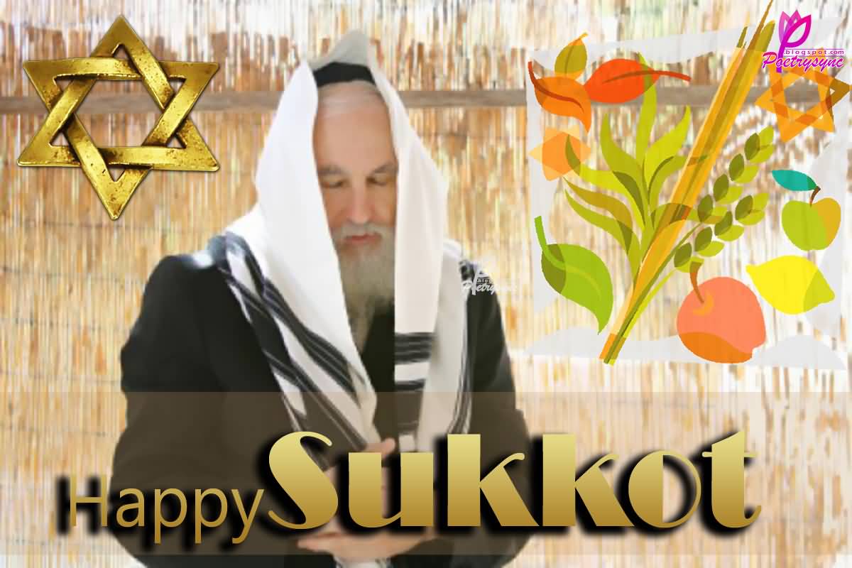 Happy Sukkot Man Praying Picture