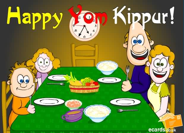 Happy Yom Kippur Greetings Cartoon Picture