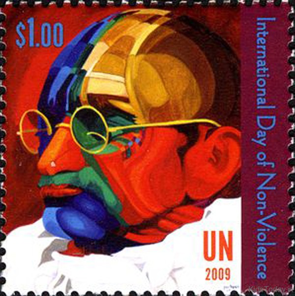 International Day of Non-Violence Postal Stamp
