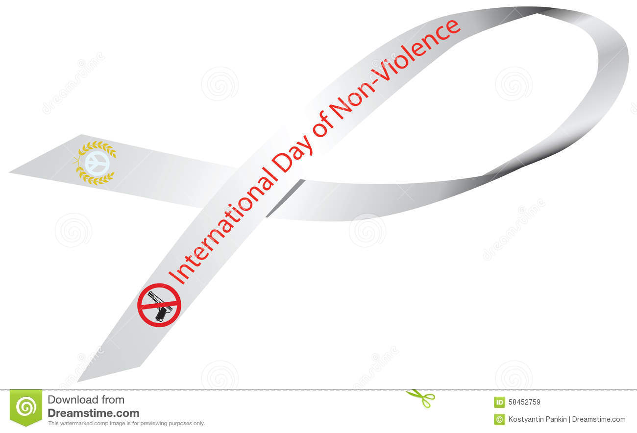 International Day of Non-Violence Ribbon Picture