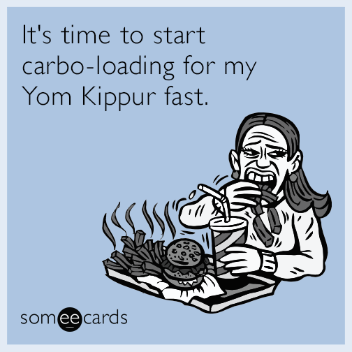 It's Time To Start Carbo-loading For My Yom Kippur Fast