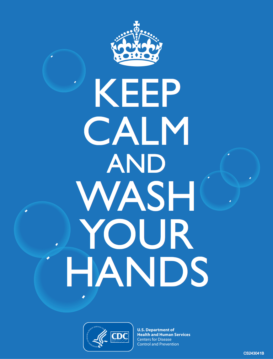 Keep Calm And Wash Your Hands Global Handwashing Day Poster