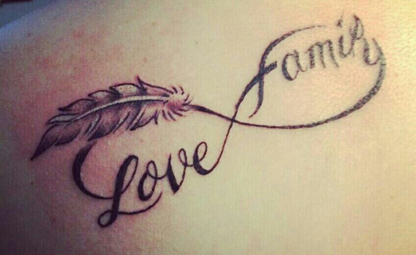 Love Family Infinity Tattoo