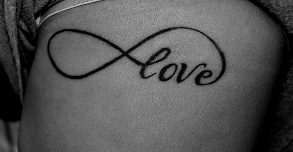 Love Infinity Tattoo On Side Rib