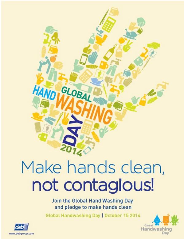 Make Hands Clean Not Contagious Global Handwashing Day