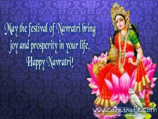 May The Festival Of Navratri Bring Joy And Prosperity In Your Life, Happy Navratri