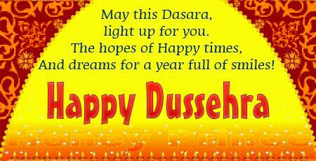 May This Dasara, Light Up For You. The Hopes Of Happy Times, And Dreams For A Year Full Of Smiles Happy Dussehra