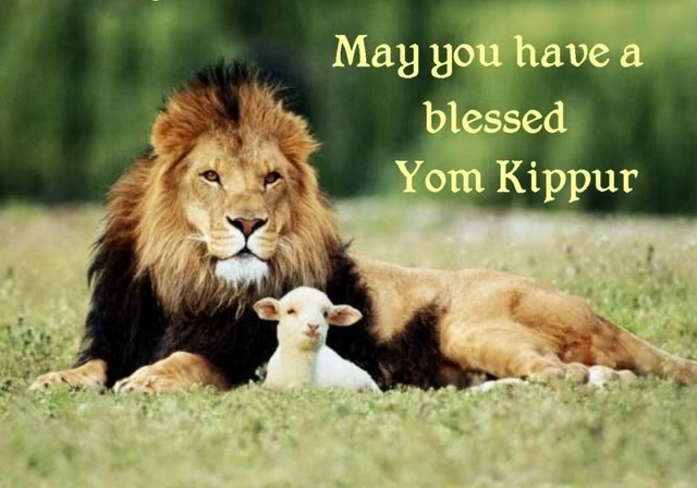 May You Have A Blessed Yom Kippur Lion And Lamb Picture