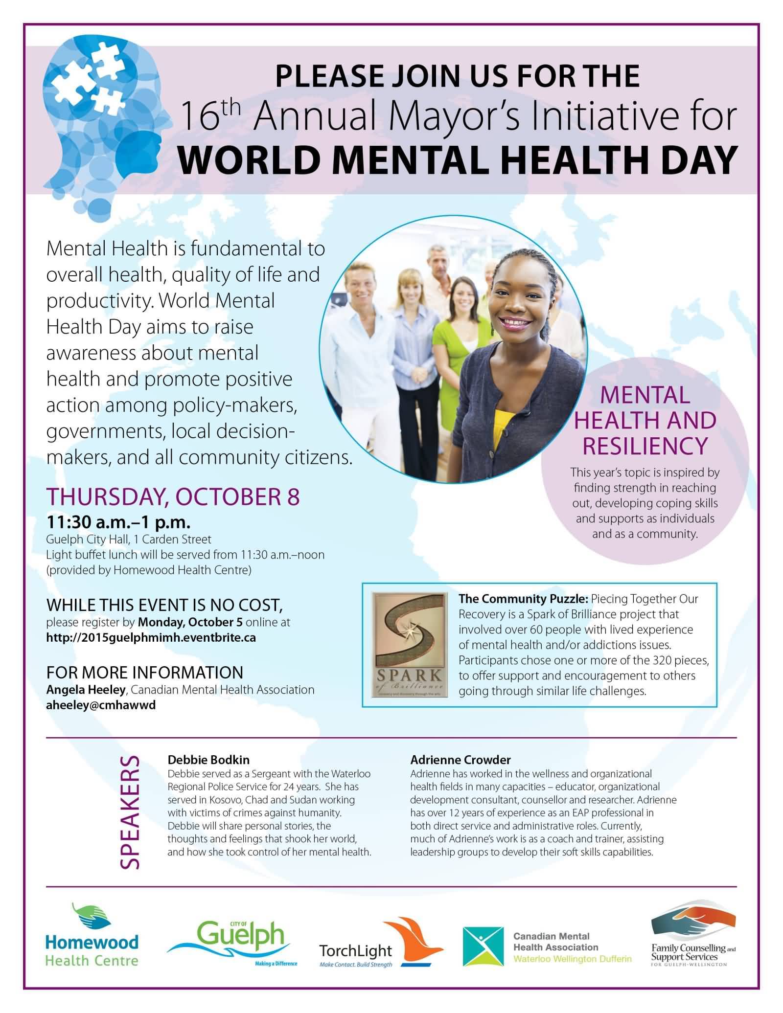Mayor's Initiative For World Mental Health Day Poster