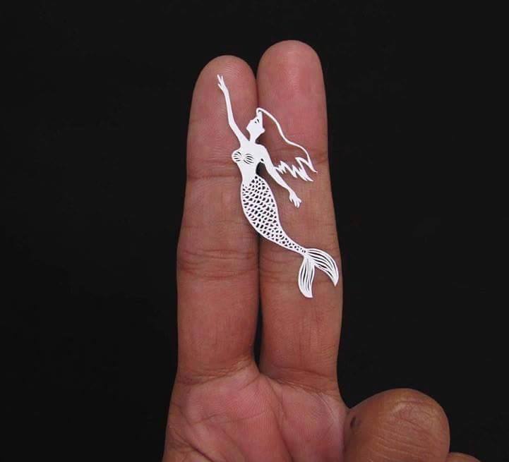 Mermaid Made From Papercut By Parth Kothekar