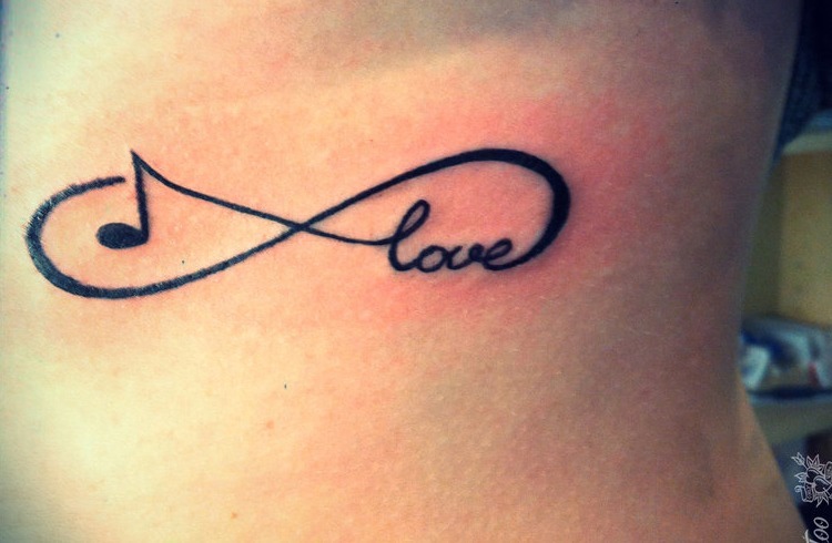 Music Infinity Love Tattoo