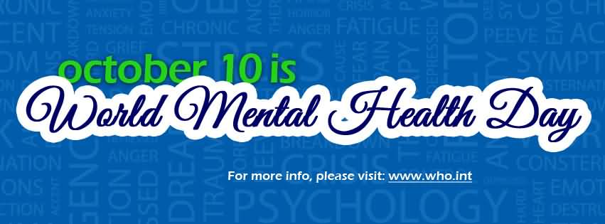 October 10 Is World Mental Health Day Facebook Cover Picture