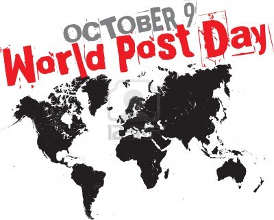 October 9 World Post Day Poster