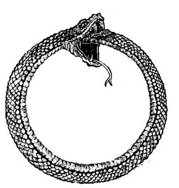 Ouroboros Snake Tattoo Design