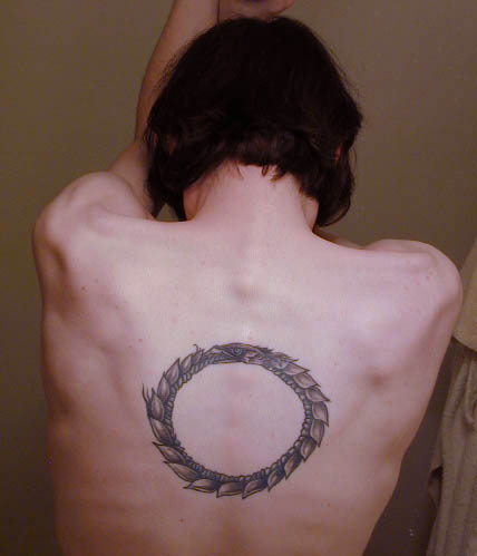Ouroboros Tattoo On Back