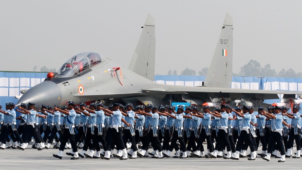 Parade On Ceremony Of Indian Air Force Day