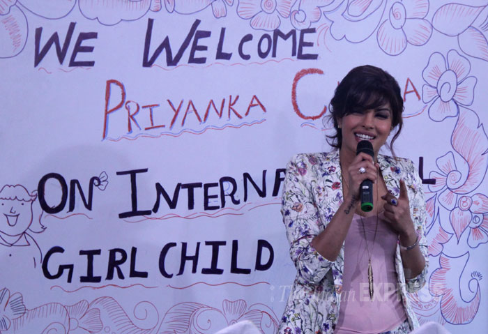 Priyanka Chopra Participating In International Day Of The Girl Child Celebration