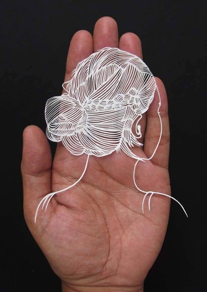 Small Chick Like Papercut Artwork By Parth Kothekar