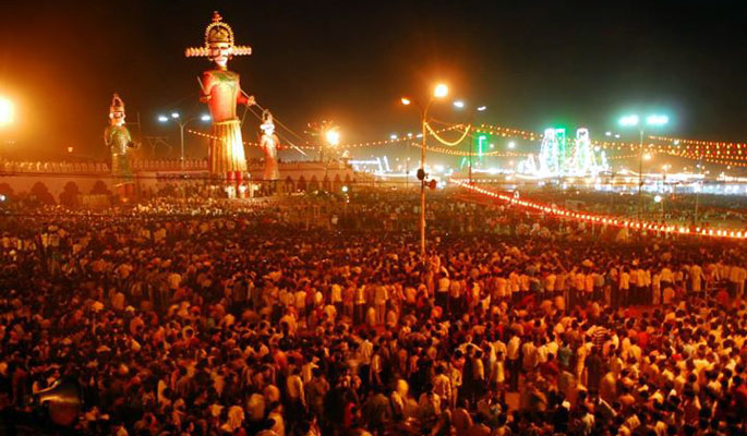 Thousands Of People Gathered To Celebrate Dussehra