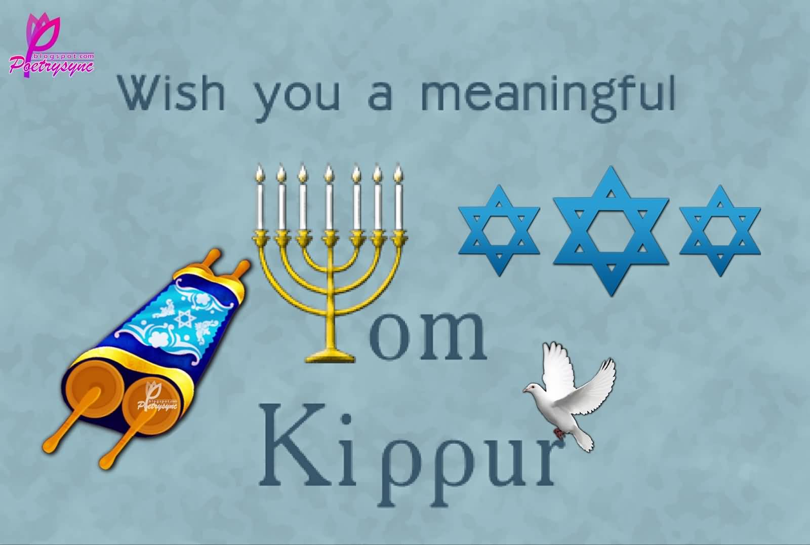 Wishing You A Meaningful Yom Kippur Greeting Card
