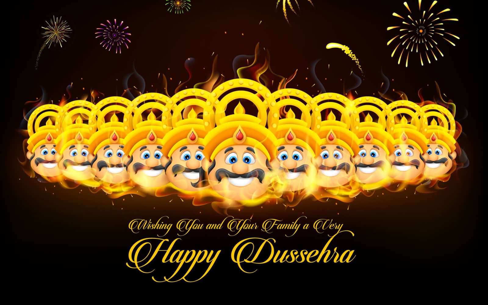 Wishing You And Your Family A Very Happy Dussehra 2016 Wallpaper