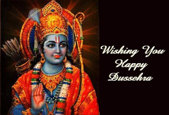 Wishing You Happy Dussehra Lord Rama Picture