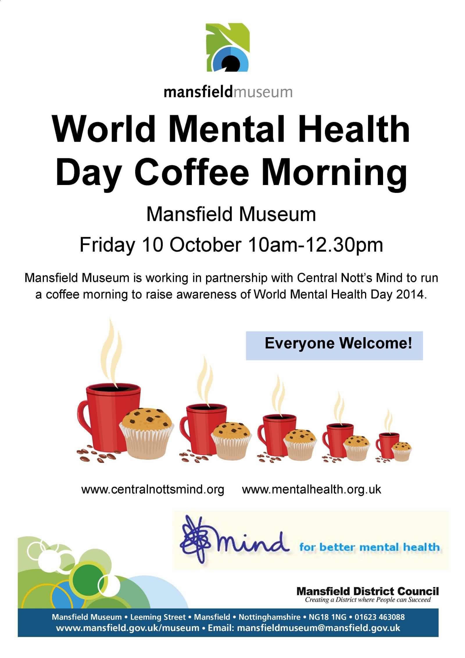 World Mental Health Day Coffee Morning Poster