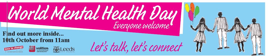World Mental Health Day Everyone Welcome Let's Talk Let's Connect