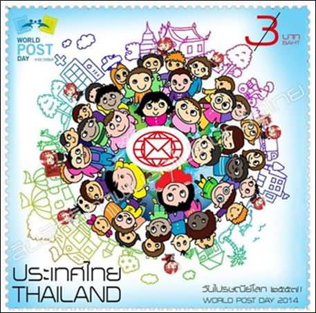 World Post Day Thailand Kids Clipart
