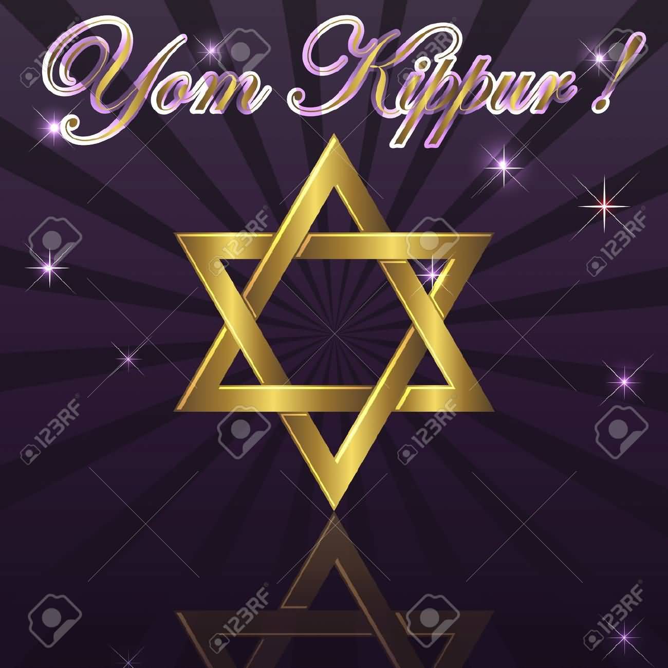 Yom Kippur Star Greeting Card