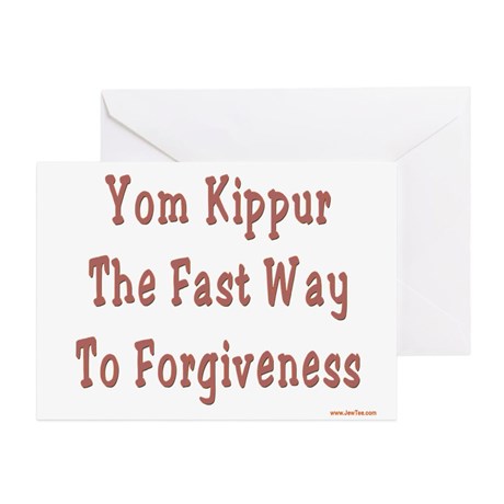 Yom Kippur The Fast Way To Forgiveness Card