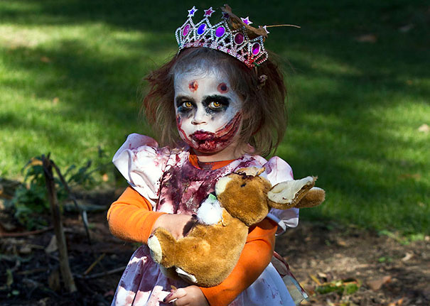Zombie Girl Halloween Costume For Kids