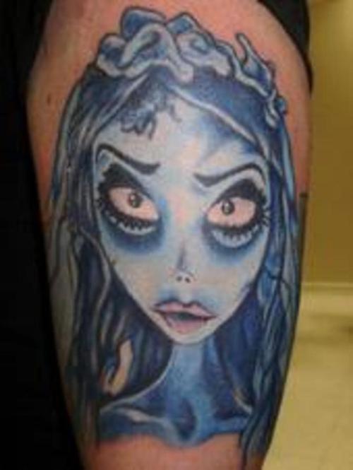 Amily Corpse Bride Tattoo On Shoulder